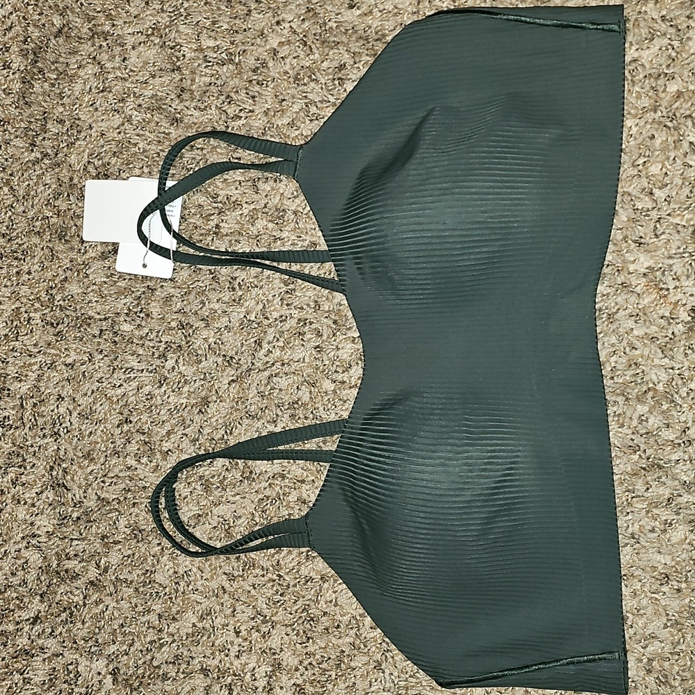 Lululemon Ribbed RAINFOREST GREEN Like A Cloud Bra! Nwts Sz 12 B//C! RNFG!